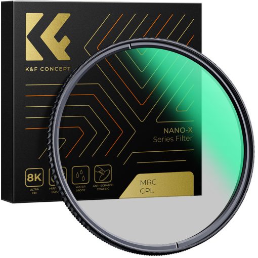 K&F Concept NANO-X series, B270, HD, CPL szűrő, vízlepergető, karcálló, 62mm (KF-01-995V1)