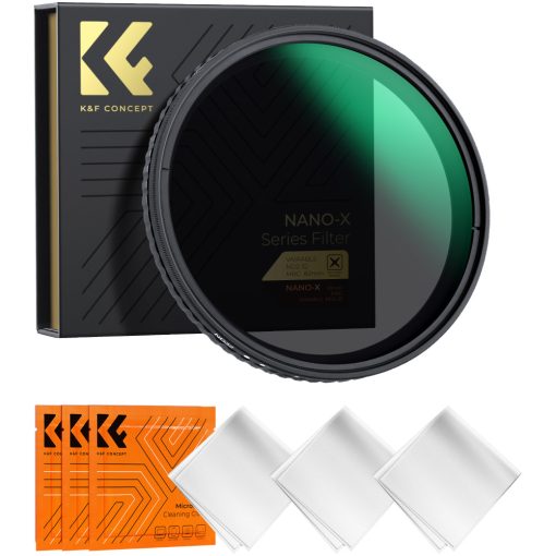 K&F Concept NANO-X, VARIO ND 2-32 szűrő, W/O Black cross, vízlep., karcálló, +3db törlőkendő, 77mm (KF-01-1804V1)