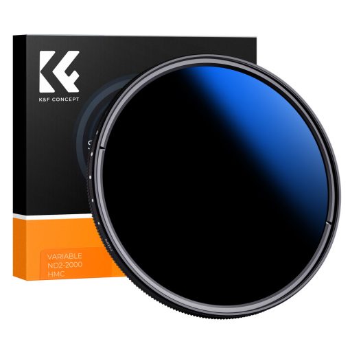 K&F Concept C Series Ultra-thin, VARIO ND 2-2000 változtatható szürkeszűrő, 72mm (KF-01-2445)