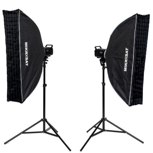 Godox MS300II-V Dupla Tárgyfotós Vakuszett - Mikrosat 25x100 Click Softboxal (2 x 300Ws)