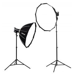   Godox LA150-Bi Color Dupla LED Lámpa szett - 85cm 12Clicks Softbox