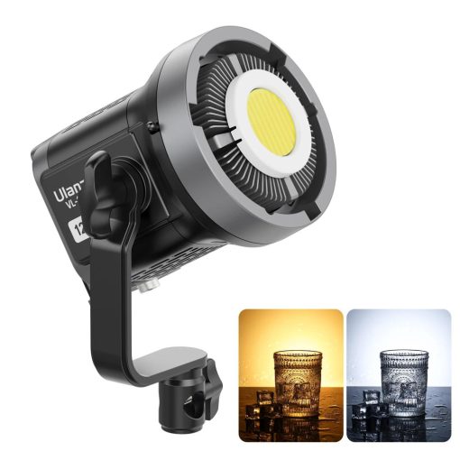 Ulanzi 120W bi-color COB led lámpa, 2700K-6500K, 95CRI, 6 effekt, V-Mount, APP vezérlés, Bowens (UL-L065CNA1)